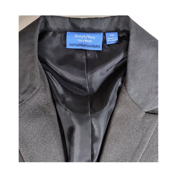 Vera Wang Multi Media Gray Blazer with Layered Hem Women's Size XS - Picture 8 of 9